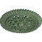 Ekena Millwork York Ceiling Medallion (Fits Canopies up to 3 5/8"), Hnd-Painted Athenian Green, 21 5/8"OD x 2 1/2"P CM21YOAGF - alternate 4